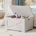 Tabouret de rangement de 60 cm avec pieds aux formes uniques, construction durable, rangement peu encombrant, design élégant et utilisation polyvalente