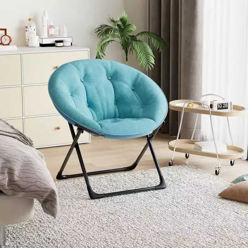 Chaise à fleurs d'intérieur en coton et fer - Chaise d'intérieur confortable, chaise décorative
