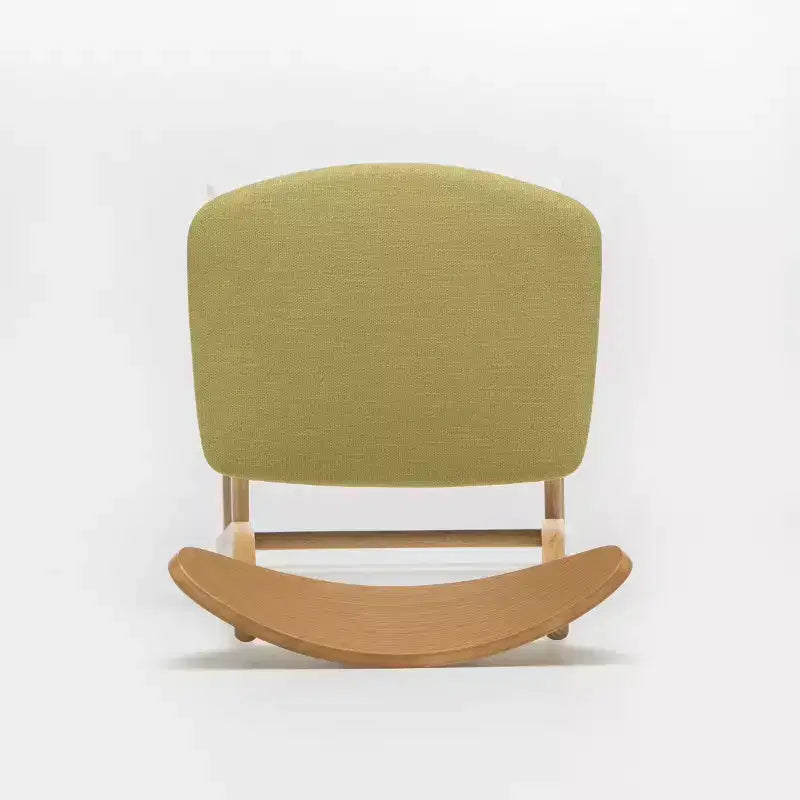 Tabouret de comptoir de 23,5 pouces en tissu et bois d'hévéa de style milieu de siècle (lot de 2)