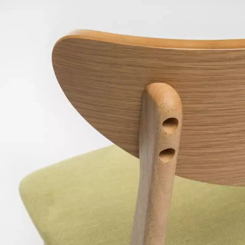 Tabouret de comptoir de 23,5 pouces en tissu et bois d'hévéa de style milieu de siècle (lot de 2)