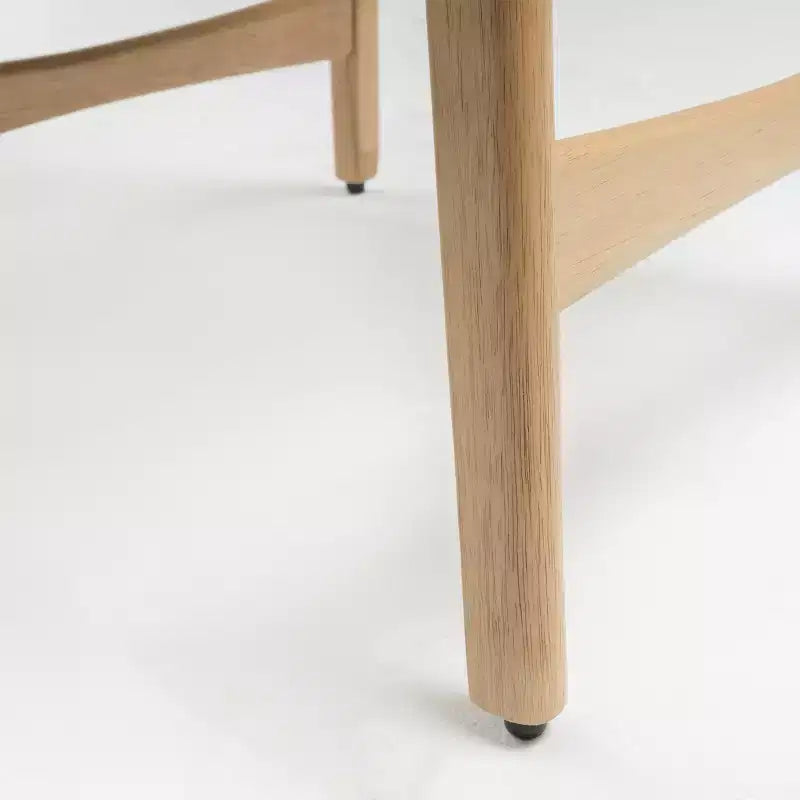 Tabouret de comptoir de 23,5 pouces en tissu et bois d'hévéa de style milieu de siècle (lot de 2)