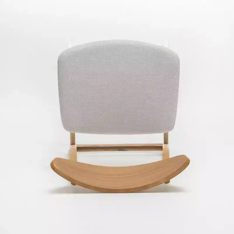 Tabouret de comptoir de 23,5 pouces en tissu et bois d'hévéa de style milieu de siècle (lot de 2)