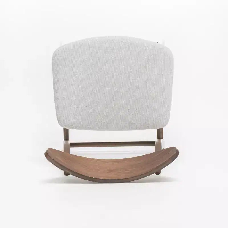 Tabouret de comptoir de 23,5 pouces en tissu et bois d'hévéa de style milieu de siècle (lot de 2)