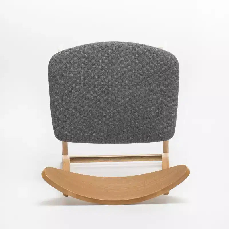Tabouret de comptoir de 23,5 pouces en tissu et bois d'hévéa de style milieu de siècle (lot de 2)