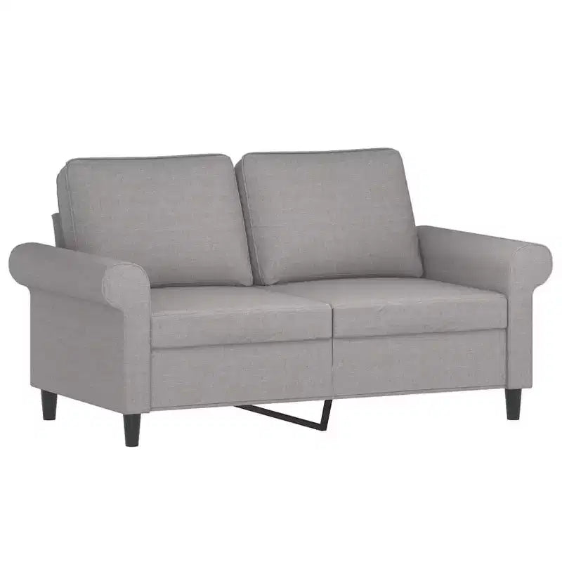 vidaXL 2-seater Sofa Dark Gray Polyester 2-seater 2-Seater Sofa