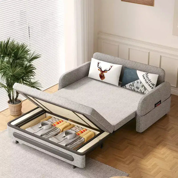 Gaoyangjiaju 37 inch to 88.58 inch Convertible Sofa Bed with Hidden Storage & Lockable Wheels