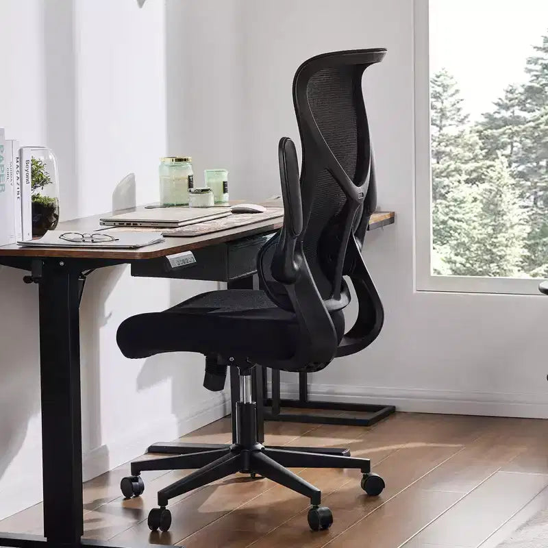 Okak Modern Mesh Adjustable Computer Desk Chair with Armrests & Lumbar Support,Ergonomic Swivel Task Chair for Office,Study