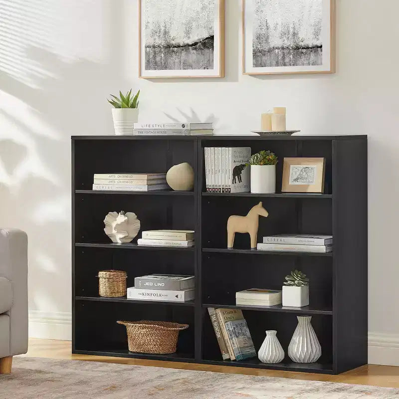 Bibliothèque minimaliste, étagères de rangement à 8 niveaux, organisateur de rangement multifonctionnel à double couche