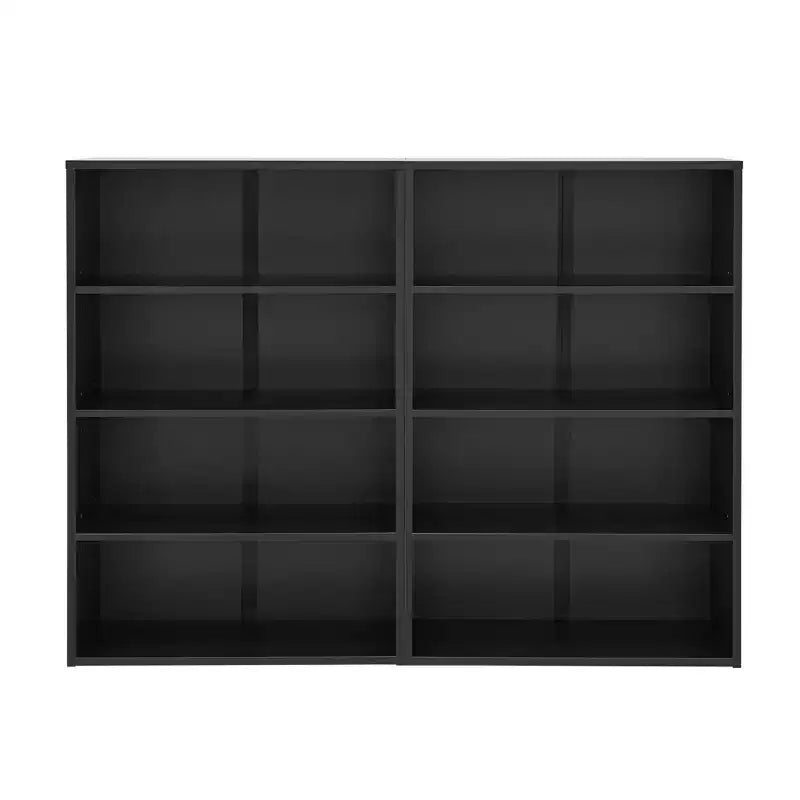 Bibliothèque minimaliste, étagères de rangement à 8 niveaux, organisateur de rangement multifonctionnel à double couche