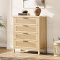 GustoWave 35.4 Tall Dresser for Bedroom,with 4 Fluted Dressers Chest with Clothes Storage Cabinet,Drawer Organizer for Bedroom,Living Room