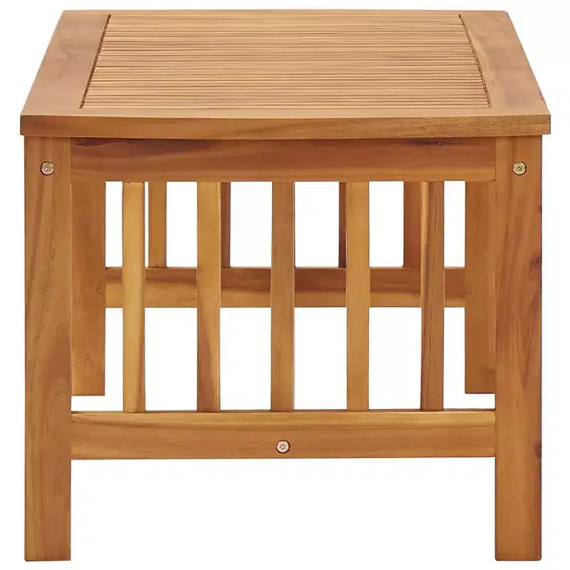 Table basse en acacia massif naturel bois d'acacia moyen durable
