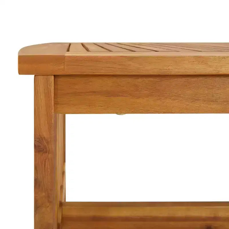 Table basse en acacia massif naturel bois d'acacia moyen durable
