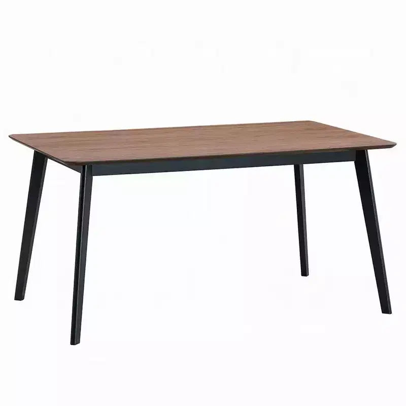 Table à manger, plateau rectangulaire marron de 150 cm