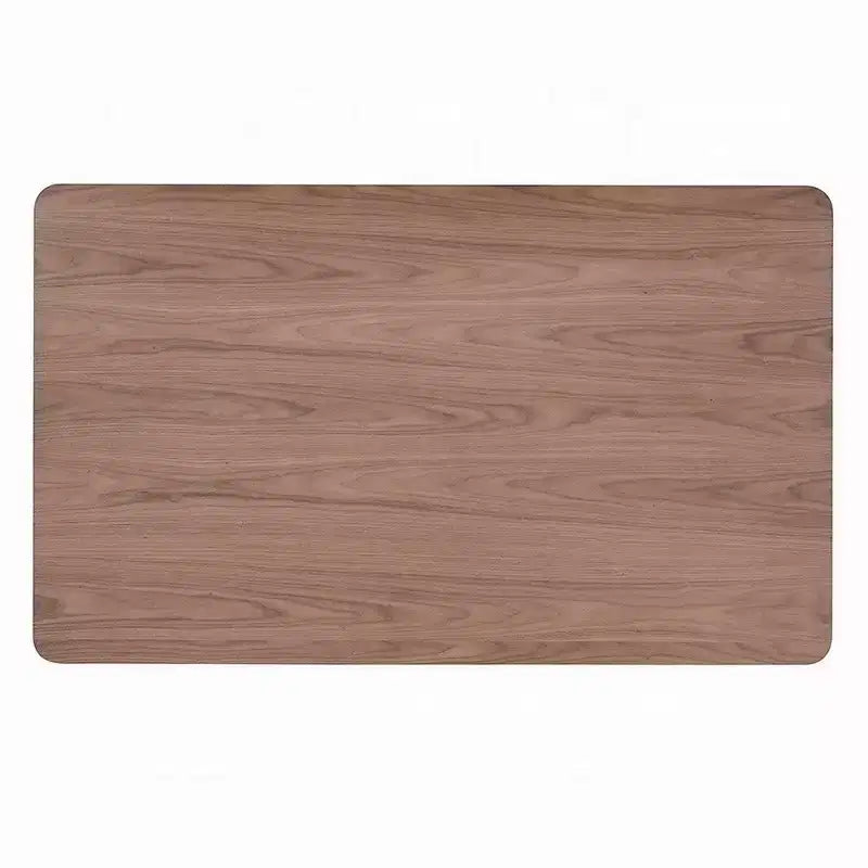 Table à manger, plateau rectangulaire marron de 150 cm