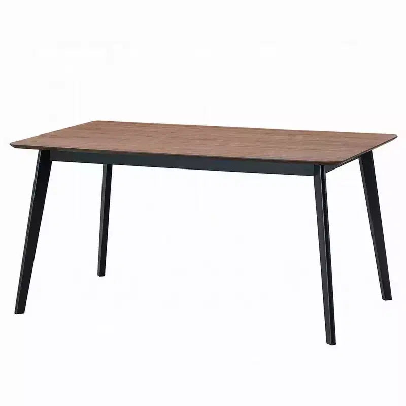 Table à manger, plateau rectangulaire marron de 150 cm