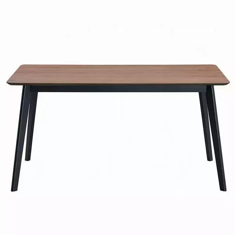 Table à manger, plateau rectangulaire marron de 150 cm