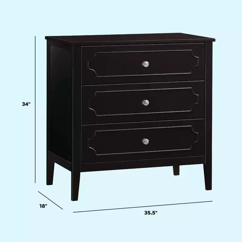 Commode 3 tiroirs - Blanche