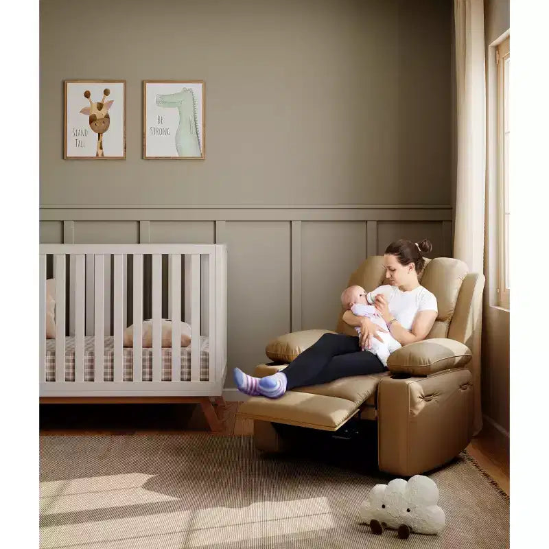 Fauteuil inclinable, pivotant et berçant surdimensionné avec chaleur et massage