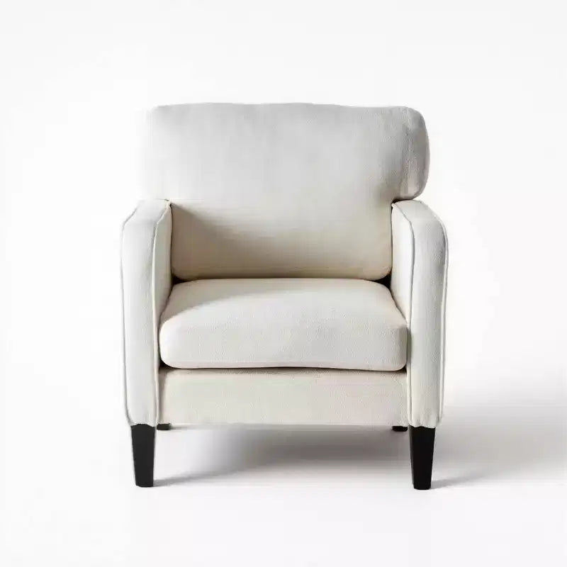 Chaise de lecture avec accoudoirs et dossier Fauteuil confortable pour chambre à coucher, salle d'attente, salle de réception