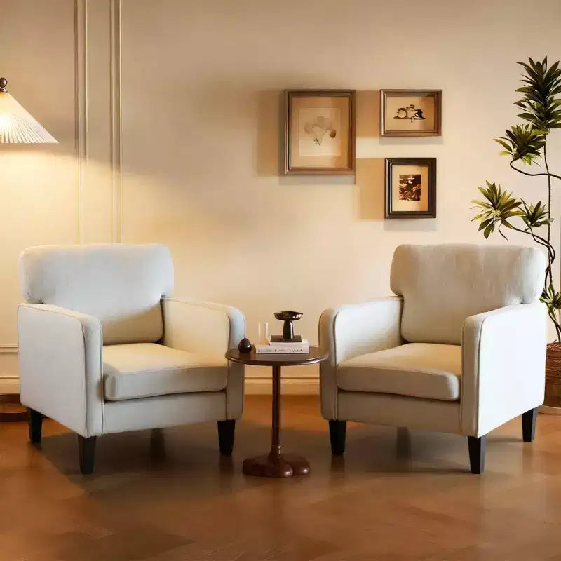 Chaise de lecture avec accoudoirs et dossier Fauteuil confortable pour chambre à coucher, salle d'attente, salle de réception