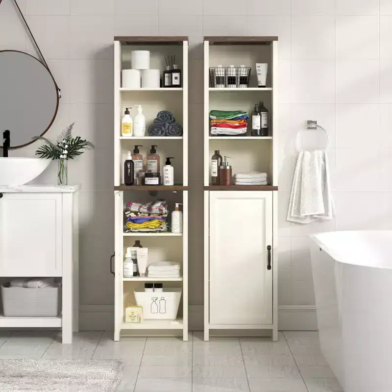 Meuble haut de salle de bain avec étagères ouvertes