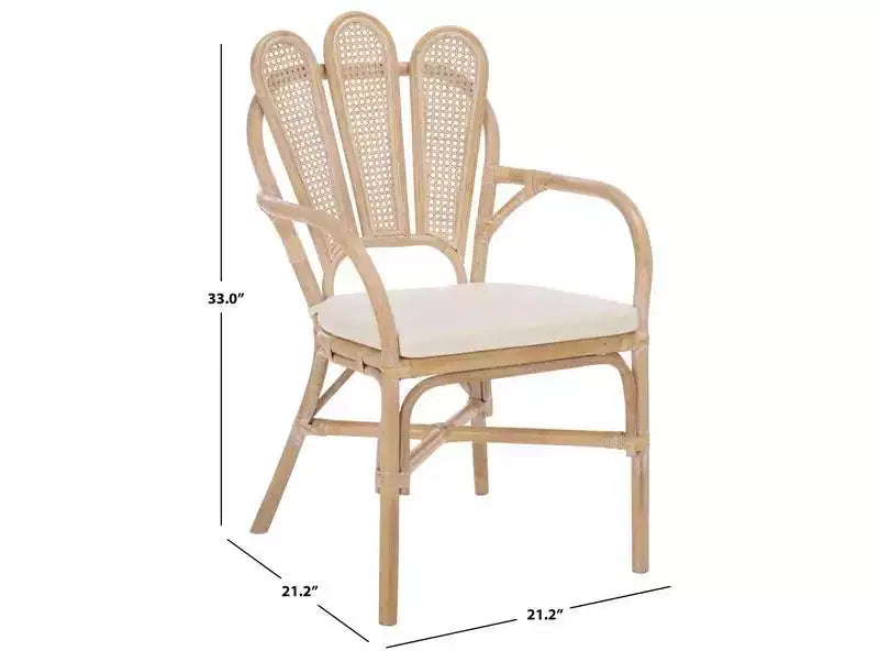 Fauteuil - Blanc délavé/Ivoire