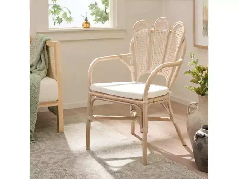 Fauteuil - Blanc délavé/Ivoire