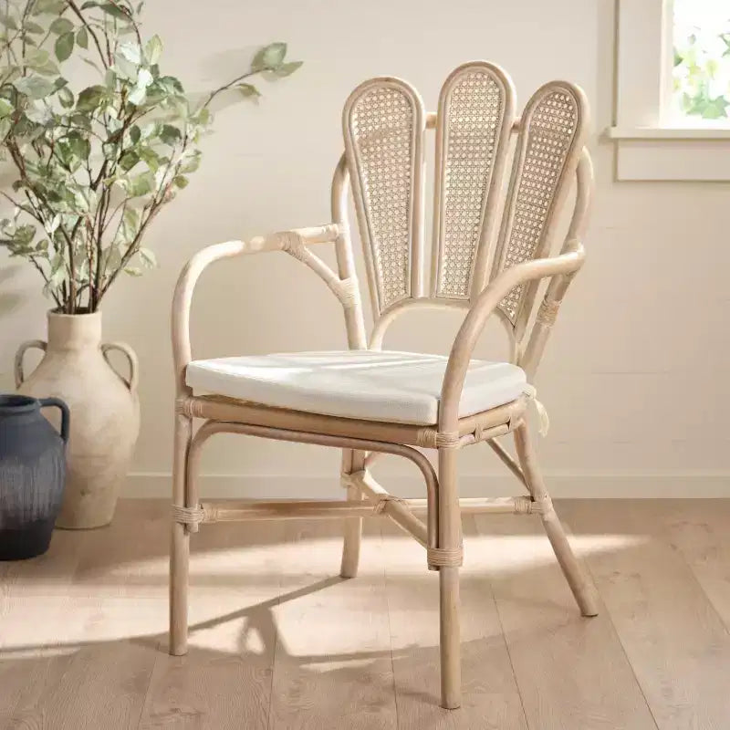 Fauteuil - Blanc délavé/Ivoire
