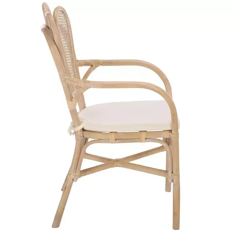 Fauteuil - Blanc délavé/Ivoire