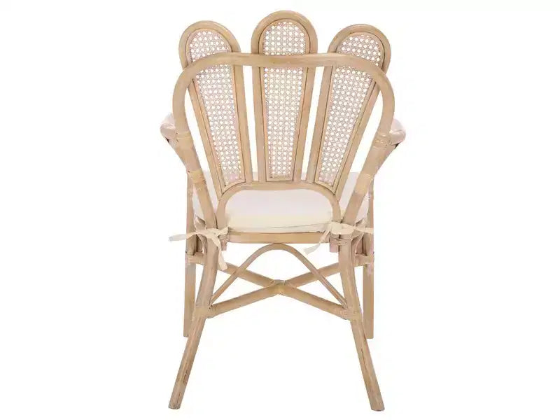 Fauteuil - Blanc délavé/Ivoire