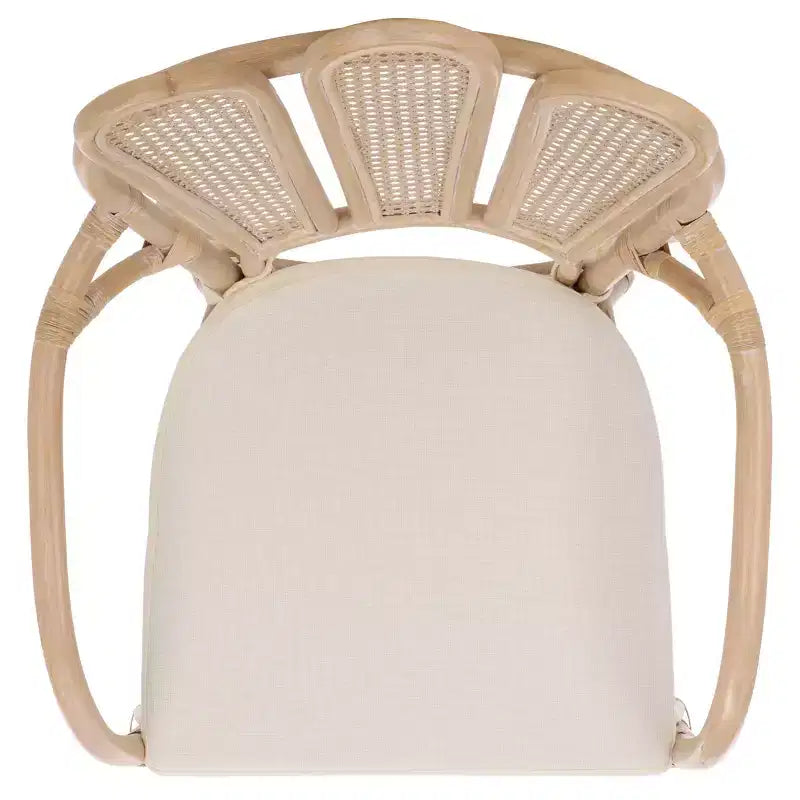 Fauteuil - Blanc délavé/Ivoire