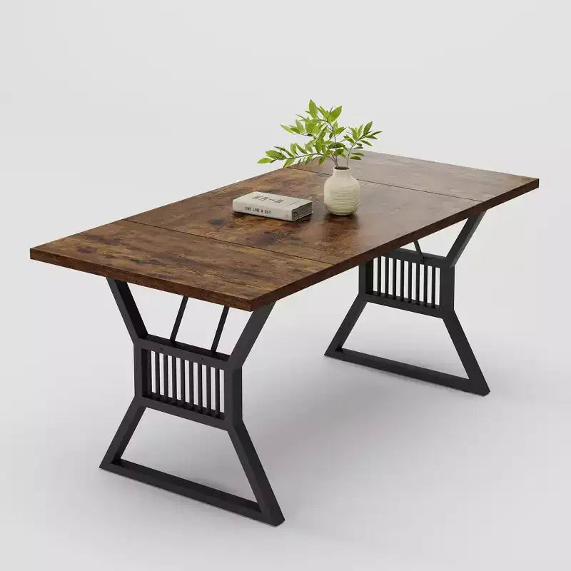 Table de salle à manger de ferme de 70,8 pouces pour 4 à 6 personnes - Table de cuisine
