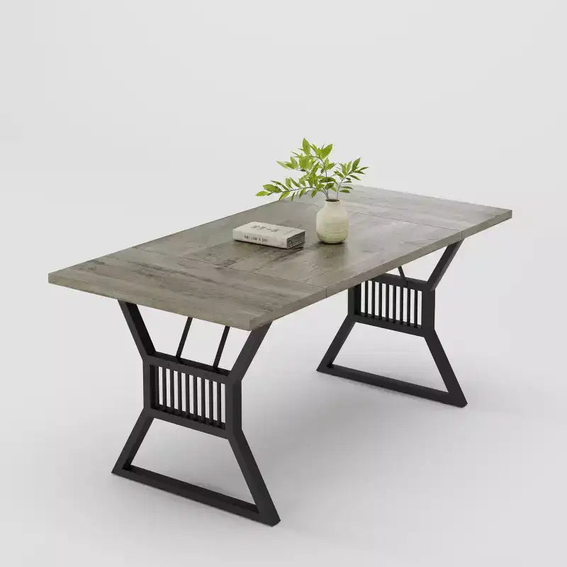 Table de salle à manger de ferme de 70,8 pouces pour 4 à 6 personnes - Table de cuisine