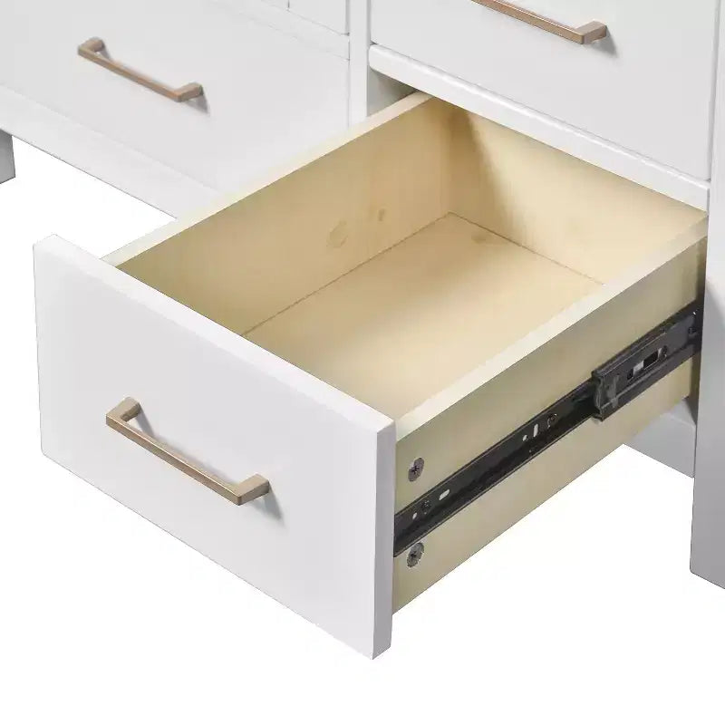 Meuble-lavabo de salle de bain de 30 po avec évier, armoire de rangement de salle de bain avec tiroirs