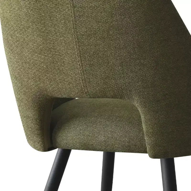 Lot de 2 chaises de salle à manger rembourrées avec accoudoirs, chaises d'appoint modernes avec pieds en métal